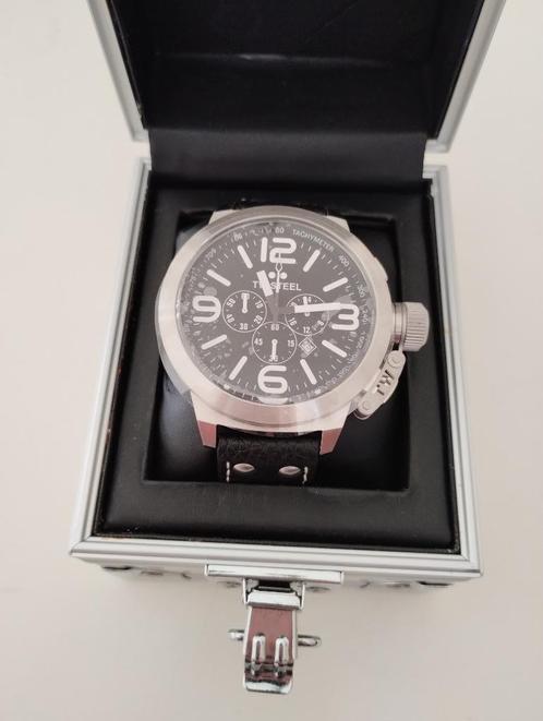 (Nieuw) TW Steel Horloge Type 'TW4' - Zwart / Wit, Sieraden, Tassen en Uiterlijk, Overige Accessoires, Nieuw, Ophalen of Verzenden