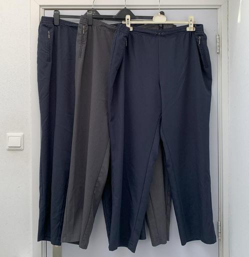 Set 3 pantalons CANDA mt 52 blauw grijs Grote Maat, Kleding | Dames, Broeken en Pantalons, Gedragen, Maat 46/48 (XL) of groter