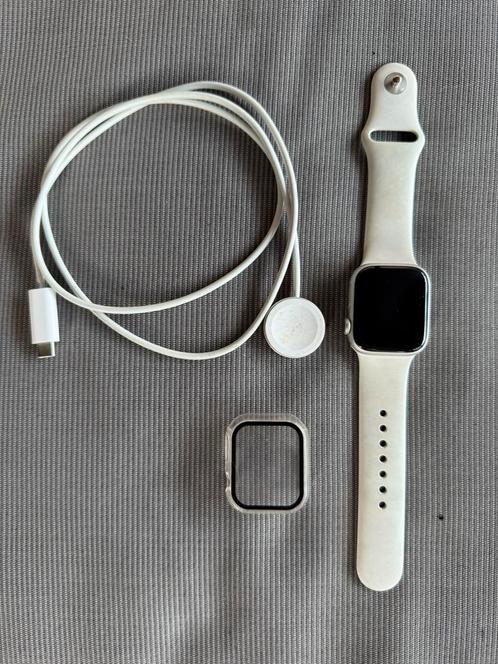 Z.g.a.n. Apple watch 8 41mm wit, Sieraden, Tassen en Uiterlijk, Smartwatches, Zo goed als nieuw, iOS, Wit, Ophalen