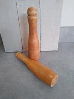 2 Oude Houten pegels, Ophalen of Verzenden