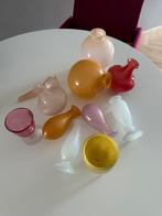 Dutz vaasjes, Overige kleuren, Ophalen of Verzenden, Minder dan 50 cm, Glas
