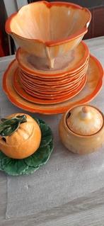 Vintage  Majolika Schramberg fruitstel., Ophalen of Verzenden