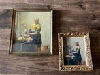 Melkmeisje reproductie in lijst, Antiek en Kunst, Kunst | Schilderijen | Klassiek, Ophalen of Verzenden