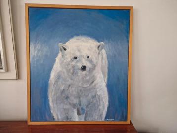 Mooie IJSBEER door Pieter Huijzer (Dordrecht) - schilderij beschikbaar voor biedingen