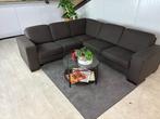 GRATIS LEVERING Hoekbank Bruin 260x235 GEREINIGD, 250 tot 300 cm, Hoekbank, Ophalen of Verzenden, Zo goed als nieuw