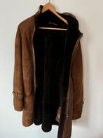 Vintage XL heren echt suède leren Lammy coat winter jas, Ophalen of Verzenden, Zo goed als nieuw, Maat 56/58 (XL), Bruin