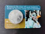 Munt Nederland zilveren  jubileum tientje, Postzegels en Munten, Munten | Nederland, Ophalen, Koningin Beatrix, 10 gulden
