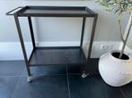 Blank ijzeren trolley op wieltjes van Stoer Metaal, Ophalen, Gebruikt, 50 tot 100 cm, Metaal