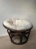 Rotan Papasan Stoel Ø80cm - Zo Goed Als Nieuw!, Huis en Inrichting, Stoelen, Ophalen, Bruin, Riet of Rotan, Zo goed als nieuw