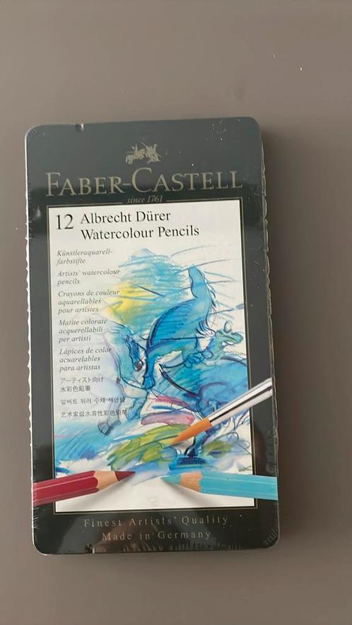 12 watercolour pencils Faber-Castell, Hobby en Vrije tijd, Tekenen, Nieuw, Potlood of Stift, Ophalen of Verzenden