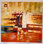 Abstract Olieverf Schilderij 100 x 100 cm, Antiek en Kunst, Ophalen