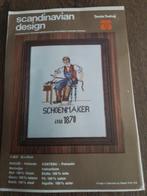 Leuk oud nostalgisch borduurpakket schoenmaker, Ophalen of Verzenden, Zo goed als nieuw, Handborduren, Borduurpakket