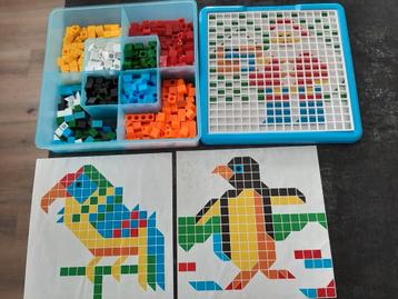 Puzzel art mozaïk insteek blokjes voorbeelden mooie creaties beschikbaar voor biedingen