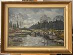 Landschap, Antiek en Kunst, Kunst | Schilderijen | Klassiek, Ophalen of Verzenden