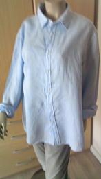 WE linnen blauw overhemd maat XL, Kleding | Heren, Verzenden, Gedragen, Blauw, Halswijdte 43/44 (XL)
