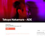 Takuya Nakamura ADE TICKET, Tickets en Kaartjes, Eén persoon, Oktober