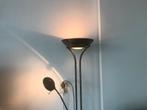 Vintage vloerlamp tijdloos design met 2 dimmers., Ophalen, Klassiek tijdloos vintage design, Zo goed als nieuw, Glas