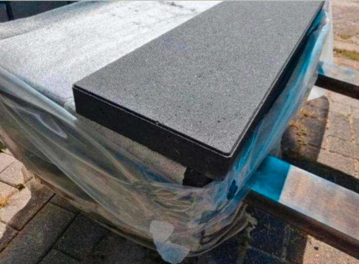 Muurafdekker afdekplaat muurafdekkers antraciet s-partij, Tuin en Terras, Bielzen en Borders, Nieuw, Overige typen, Beton, Minder dan 25 cm