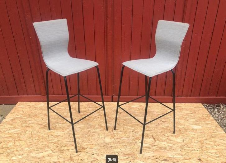 8 stuks EFG barkrukken, Huis en Inrichting, Barkrukken, Zo goed als nieuw, 60 tot 90 cm, Metaal, 5 krukken of meer, Verzenden