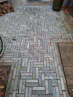 55m² spotted bluestone waalformaat, gebruikt, op pallet, Tuin en Terras, Tegels en Klinkers, Gebruikt, Klinkers, Ophalen of Verzenden