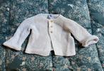 Petit Bateau grof gebreid wit vestje met lange mouwen, Kinderen en Baby's, Babykleding | Maat 62, Meisje, Ophalen of Verzenden