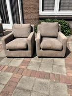 Twee comfortabele fauteuils, Ophalen, Gebruikt, Stof, 75 tot 100 cm