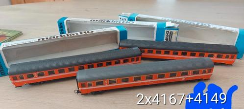 Märklin SBB/CFF/FFS EUROFIMA persrtg'n artnr 2x4267+4162 ovp, Hobby en Vrije tijd, Modeltreinen | H0, Zo goed als nieuw, Wagon