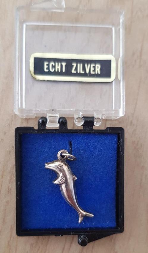 Hangertje dolfijn ( écht zilver), Sieraden, Tassen en Uiterlijk, Kettinghangers, Nieuw, Zilver, Zilver, Overige voorstellingen