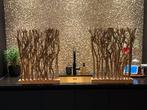 Houten takken raamdecoratie - 2 stuks, Ophalen of Verzenden, Minder dan 10 m², Bruin