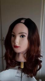 Yaki  straight v part wig with curly ends, Ophalen of Verzenden, Nieuw, Pruik of Haarverlenging