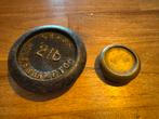 Oude gewichten - 2.5lb & 8oz, Antiek en Kunst, Antiek | Gereedschap en Instrumenten, Verzenden