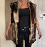 Vintage bont bodywarmer. Echt bont. Maat S, Kleding | Dames, Ophalen, Zo goed als nieuw, Maat 38/40 (M), Zwart