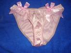 sissy satijn slipje (kan ook voor de heren), Verzenden, Roze, Slip