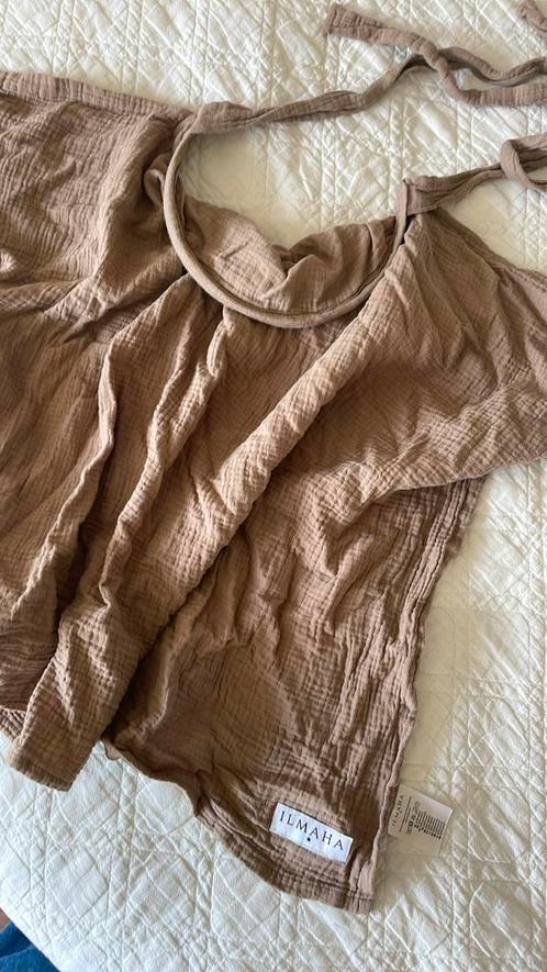 Ilmaha voedingsdoek taupe, Kinderen en Baby's, Babydragers en Draagdoeken, Zo goed als nieuw, Overige typen, Ophalen of Verzenden