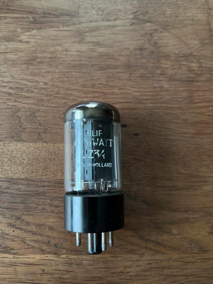 Mullard GZ34 / 5AR4 – Blackburn 1956 buis, Audio, Tv en Foto, Buizenversterkers, Buis of Buizen, Ophalen of Verzenden