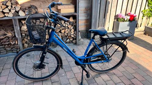 Forza Toscana electrische fiets blauw/zwart mt 51, Fietsen en Brommers, Elektrische fietsen, Gebruikt, Overige merken, 51 tot 55 cm