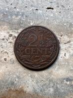 2 1/2 cent 1912 Wilhelmina , mooie kwaliteit, lastig jaar, Postzegels en Munten, Munten | Nederland, Ophalen of Verzenden, Koningin Wilhelmina