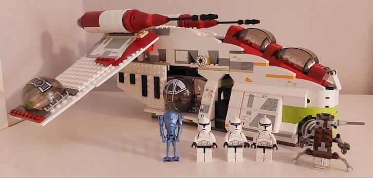 Lego Star wars 7163 Republic Gunship, Kinderen en Baby's, Speelgoed | Duplo en Lego, Zo goed als nieuw, Lego, Complete set, Ophalen of Verzenden