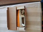 Moulinex elektrisch mes vintage "70 oranje incl doos, Ophalen of Verzenden, Gebruikt