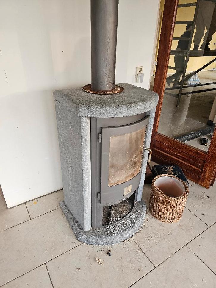 Jydepejsen speksteenkachel, Huis en Inrichting, Kachels, Gebruikt, Vrijstaand, Houtkachel, Hout, Ophalen
