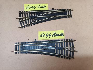 FLEISCHMANN HAND WISSELS 6044 1X  LINKS EN 1 X RECHTS beschikbaar voor biedingen
