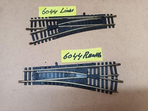 FLEISCHMANN HAND WISSELS 6044 1X  LINKS EN 1 X RECHTS, Hobby en Vrije tijd, Modeltreinen | H0, Gebruikt, Rails, Gelijkstroom, Fleischmann