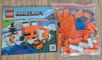 LEGO Minecraft 21178 De Vossenburcht, Ophalen of Verzenden, Zo goed als nieuw, Complete set, Lego