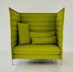 Bank Vitra Alcove Highback Sofa (1-2 seater) groen bankje, Ophalen, 150 tot 200 cm, Tweepersoons, 75 tot 100 cm