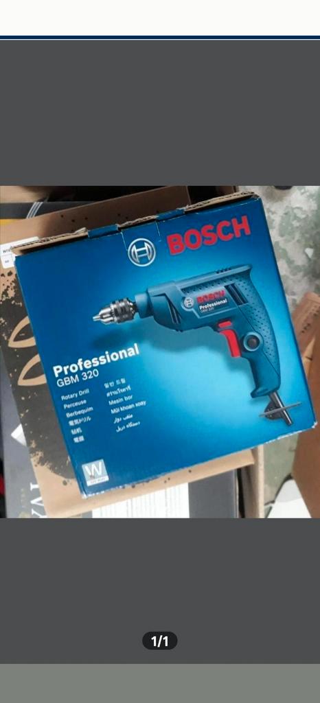 Bosch Boormachine met Kabel - GBM 320, Doe-het-zelf en Verbouw, Gereedschap | Boormachines, Gebruikt, Boormachine, Minder dan 400 watt