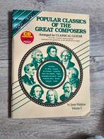 Populair classics of the great composers gitaar met cd, Klassiek, Les of Cursus, Ophalen of Verzenden, Gitaar