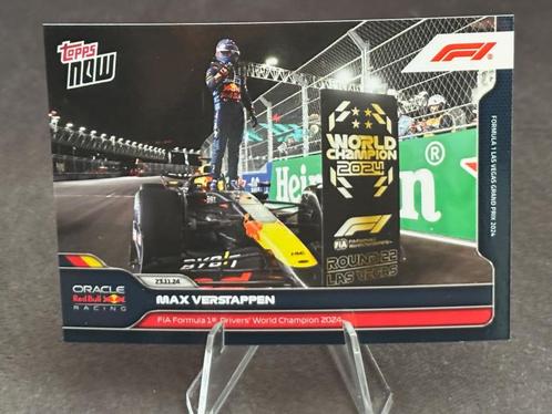 Max Verstappen FIA Drivers World Champion 2024 Topps Now F1, Hobby en Vrije tijd, Stickers en Plaatjes, Nieuw, Plaatje, Ophalen of Verzenden