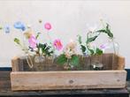 Houten Wijnflessenrek of rekje voor  bloemen plantenbak, Ophalen, Tuin, Minder dan 30 cm, Zo goed als nieuw