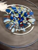 Glazen schaal met kleurrijk design, Antiek en Kunst, Ophalen of Verzenden