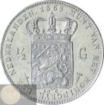 Nederland - ½ gulden 1868 positiestreep Willem III KWALITEIT, ½ gulden, Koning Willem III, Zilver, Ophalen of Verzenden
